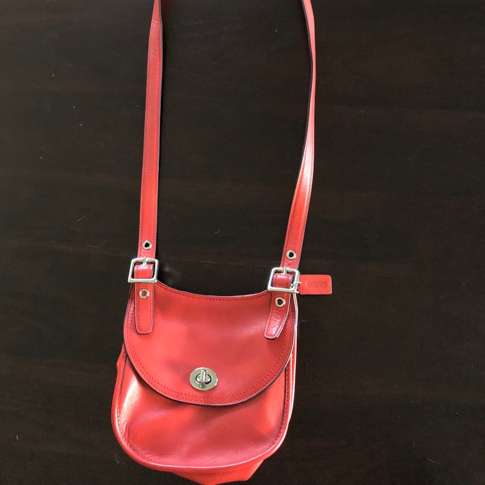 Coach Legacy Mini Crossbody Bag Carnelia Red
